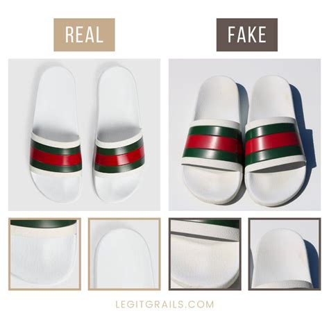 authentic vs fake gucci slides|authenticate Gucci marmont raffia slides.